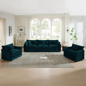 3-Piece Modern Sofa Set with Accent Chairs