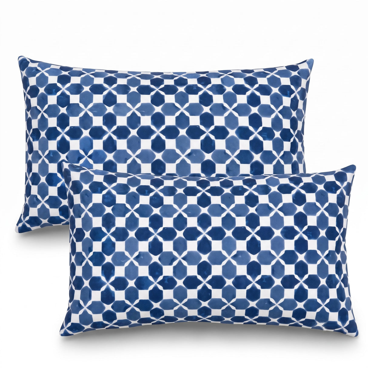 4 Pack Outdoor Lumbar Pillow with Inserts, 12x20 Inch