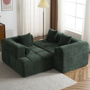 Sectional Free Combined Sofa With 2 Side Pockets