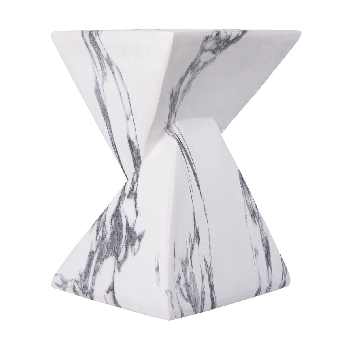 18.5"H Modern Outdoor Concrete Side Table