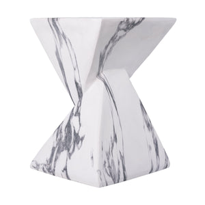 18.5"H Modern Outdoor Concrete Side Table