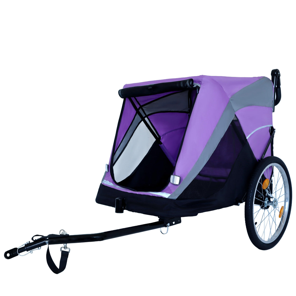 2-in-1 Bike Trailer & Push Cart for Pets