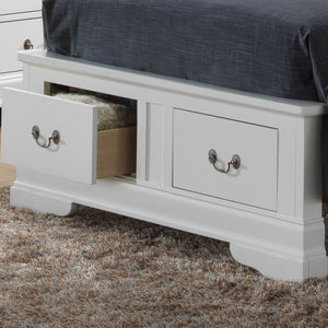 Upholstered Panel Sleigh Bed Design