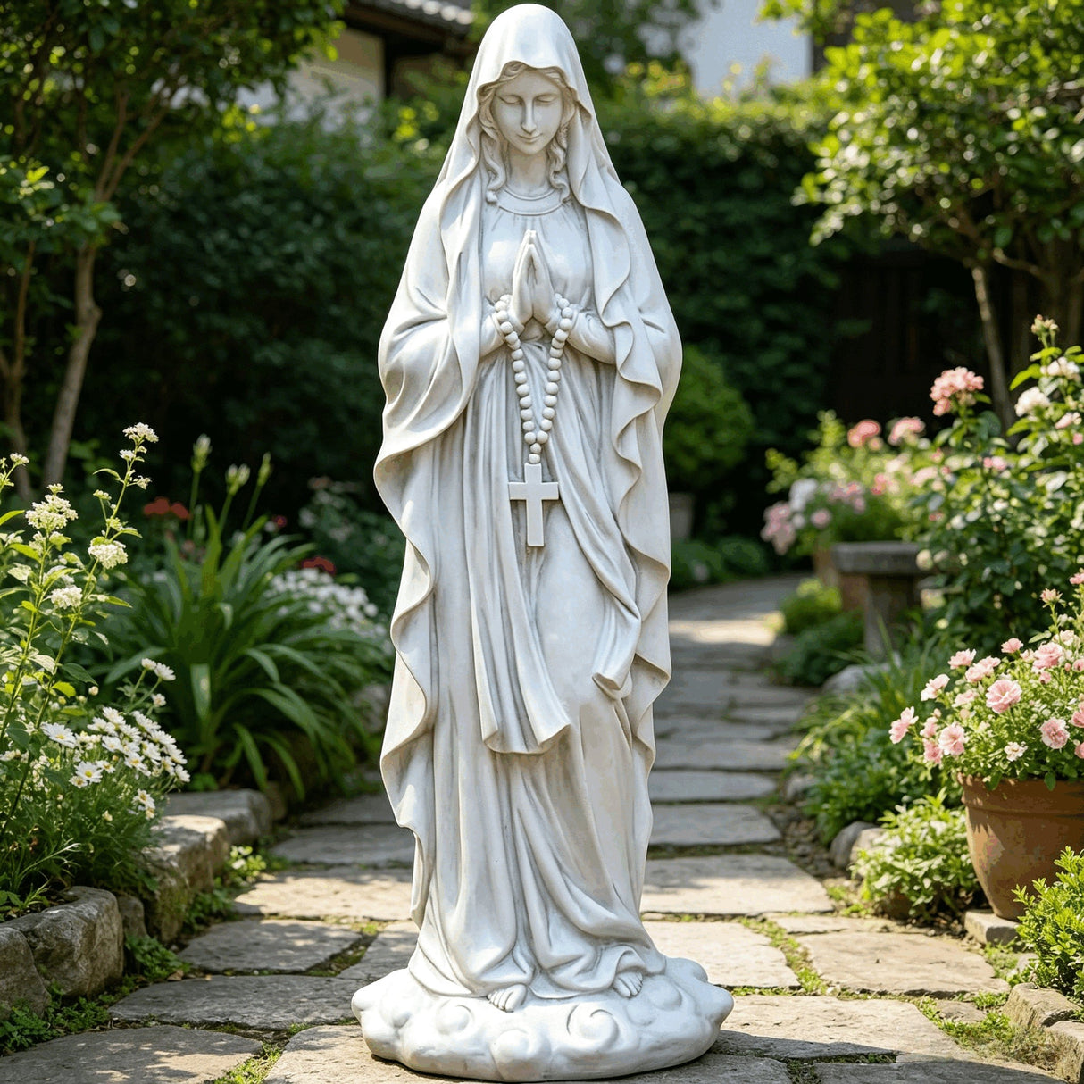 31.5" Large Madonna Prayer Statue