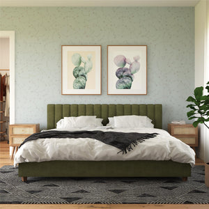 Brittany - King Bed - Green