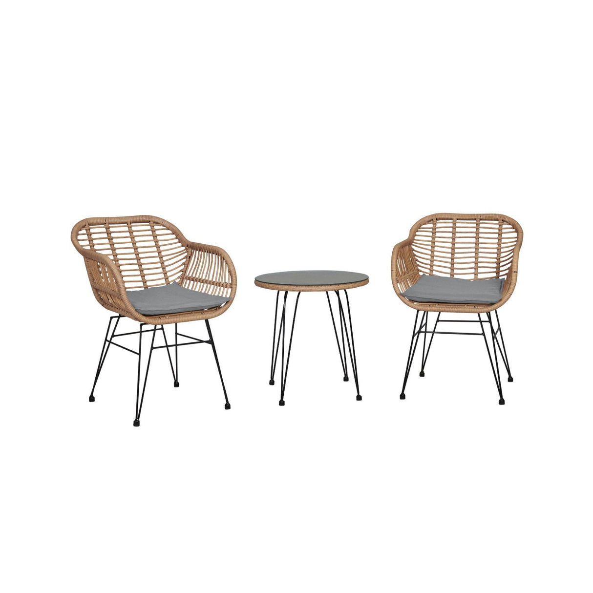 Antibes - 3 Piece Outdoor Patio Conversation Set