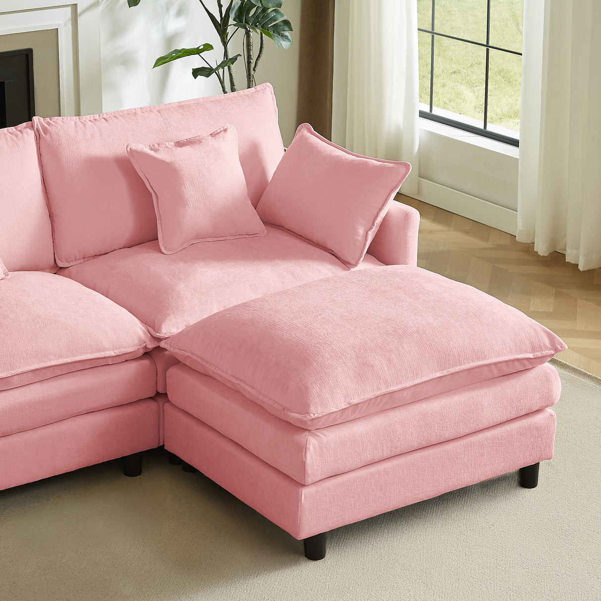 Modular Sectional Sofa - 110 Inch L Shaped Couch Set