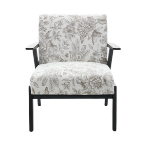 Mid-Century Modern Lounge Armchair - Seat Cushion (Beige + Grey)