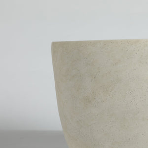 Round Concrete Planter Set of 2, Large Handmade Rustic Planter Pots