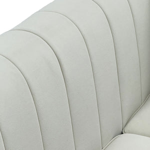 FX-P82B-BE (834-3 Sofa) Velvet 3-Seater Sofa