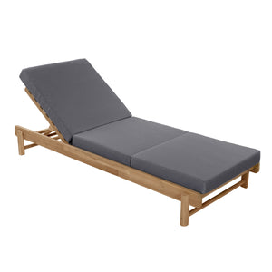 Light Teak Acacia Wood Chaise Lounge Set