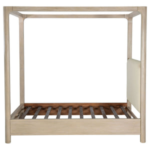 Solano 85-inch Queen Canopy Bed Weathered Mango