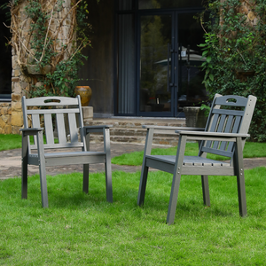 HDPE Outdoor Patio Dining Set with Table and 4 Chairs