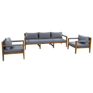 3 Piece Outdoor Sectional Sofa Set