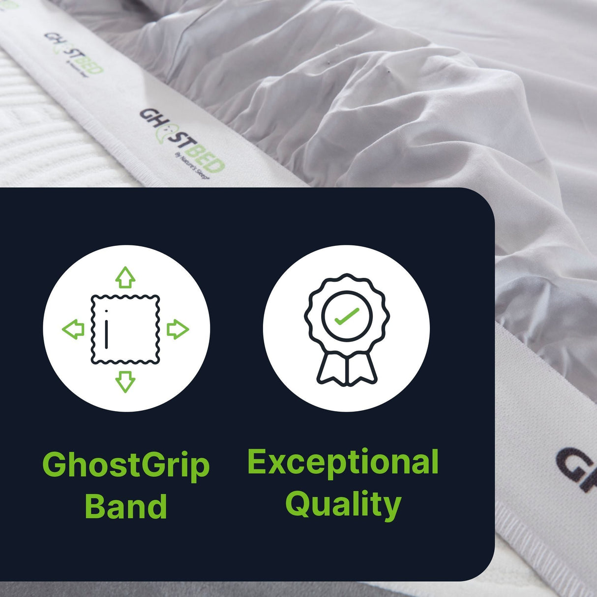 Sheet Set Luxurious Supima, Wrinkle Resistant, Breathable, With 2 Ghostgrip Band
