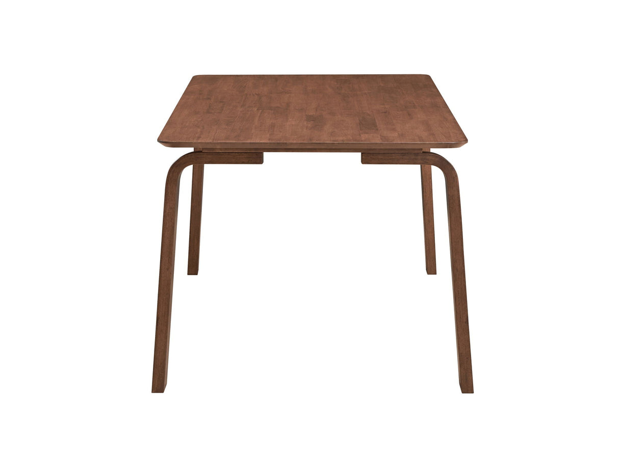 Ginny - 5 Piece With Side Chairs Dining Room Set - Walnut