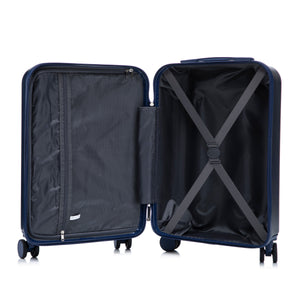 14'/20' 2-Piece ABS Spinner Wheel Luggage Set with Combination Lock