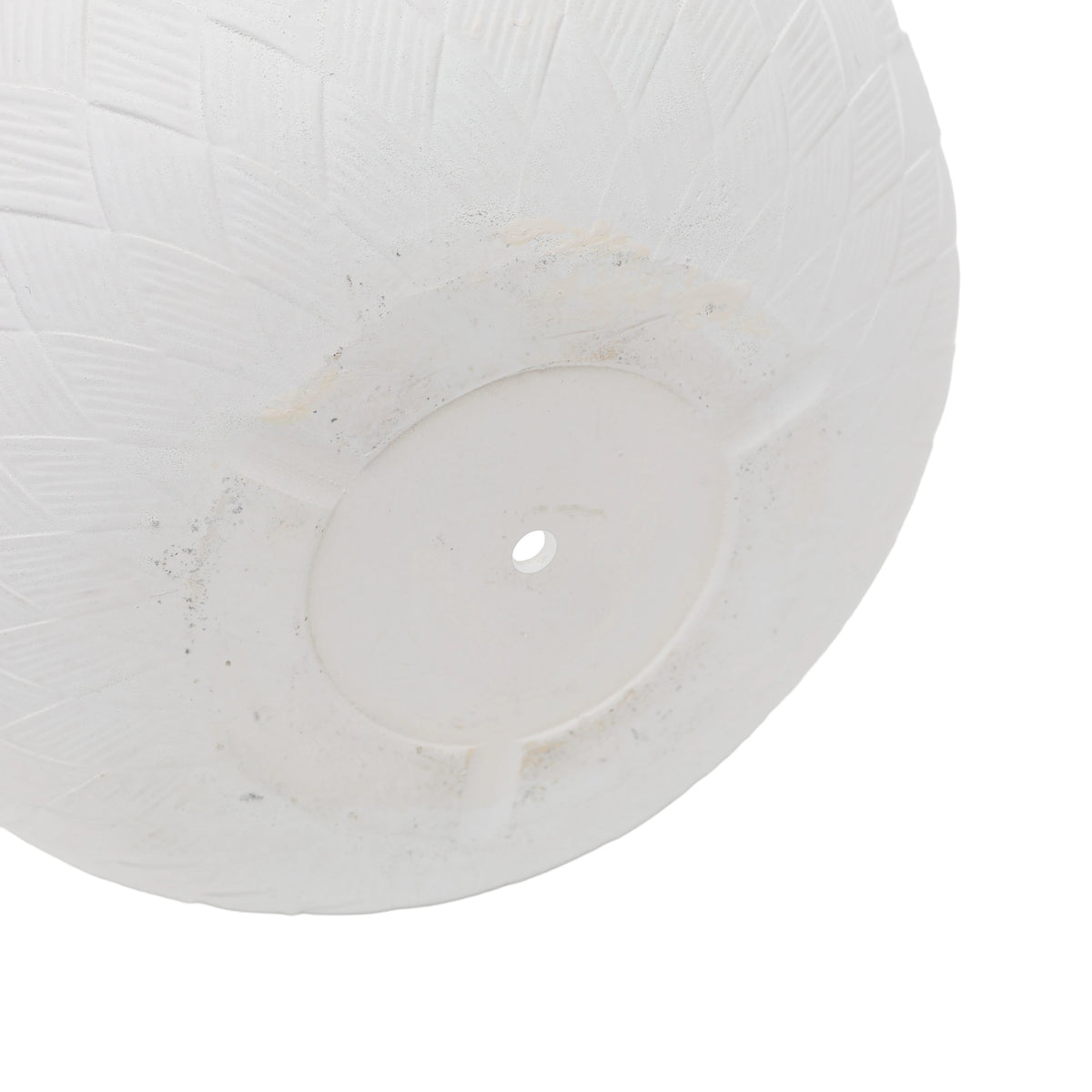 Assorted Sizes Magnesium Oxide Round Planter Set of 3 with Drainage Holes - Natural