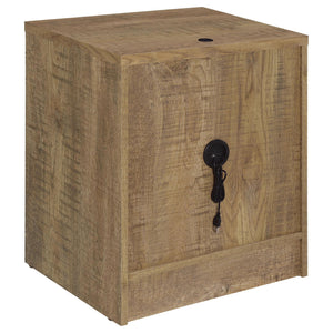 Geary - 2 Drawer Nightstand With LED Lights And USB Charging Ports