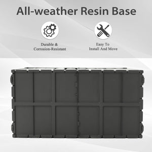 150 Gallon Outdoor Storage Deck Box Waterproof
