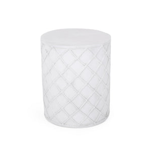 End Table, Outdoor - Antique White