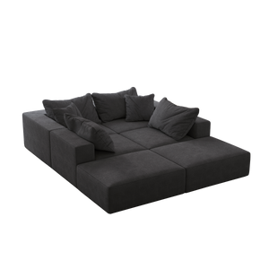 Oversized Sponge Cloud Sofa - Modern Sectional Couch Set