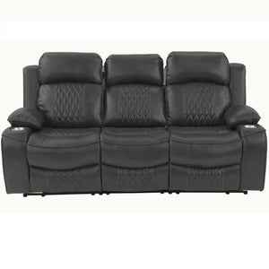 Power Motion Living Room Set With USB Port, Adjustable Headrest, Cup Holder