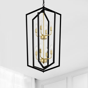 8-Light Lantern Tired Farmhouse Ceiling Hanging Light
