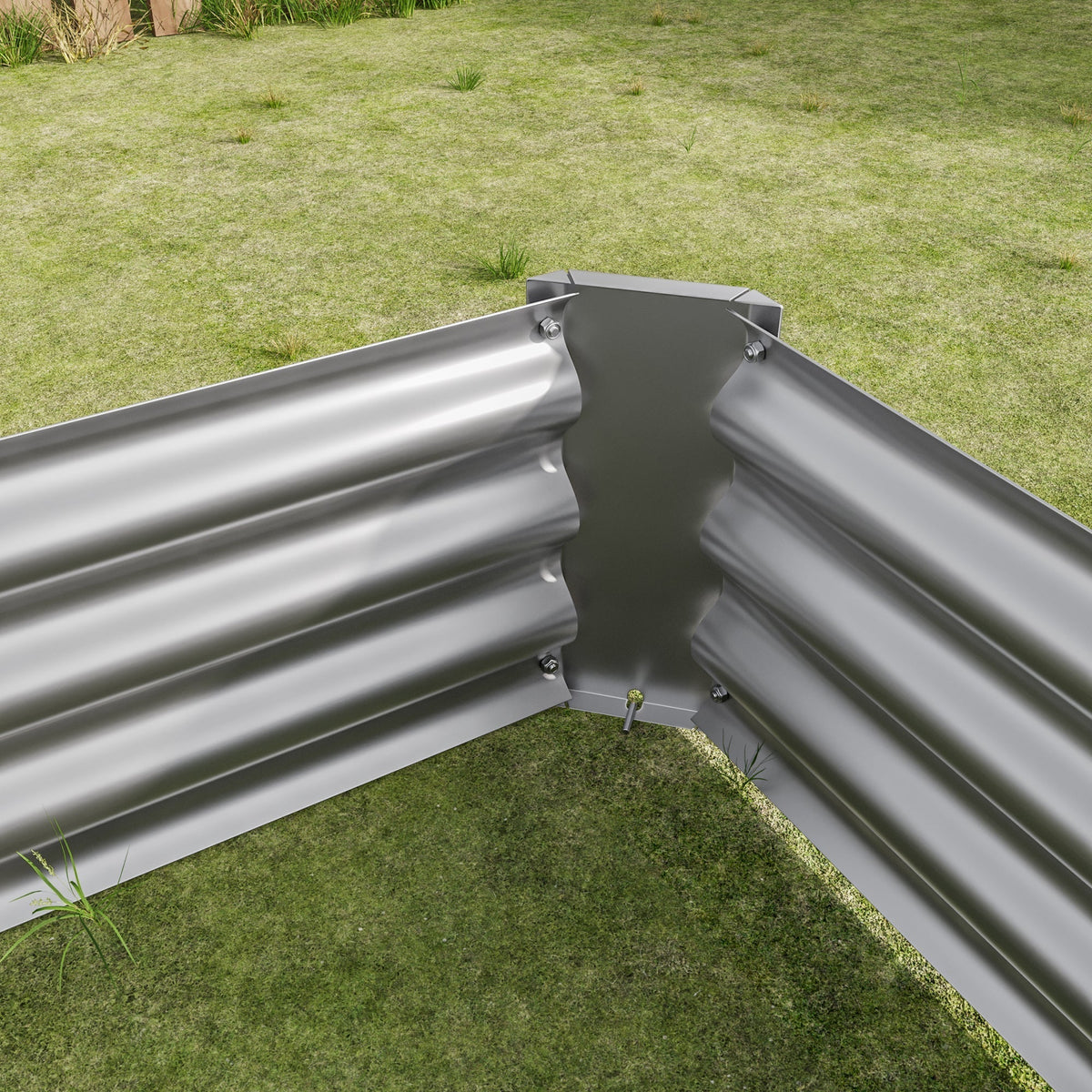 Metal Raised Garden Bed 4x2x1 ft