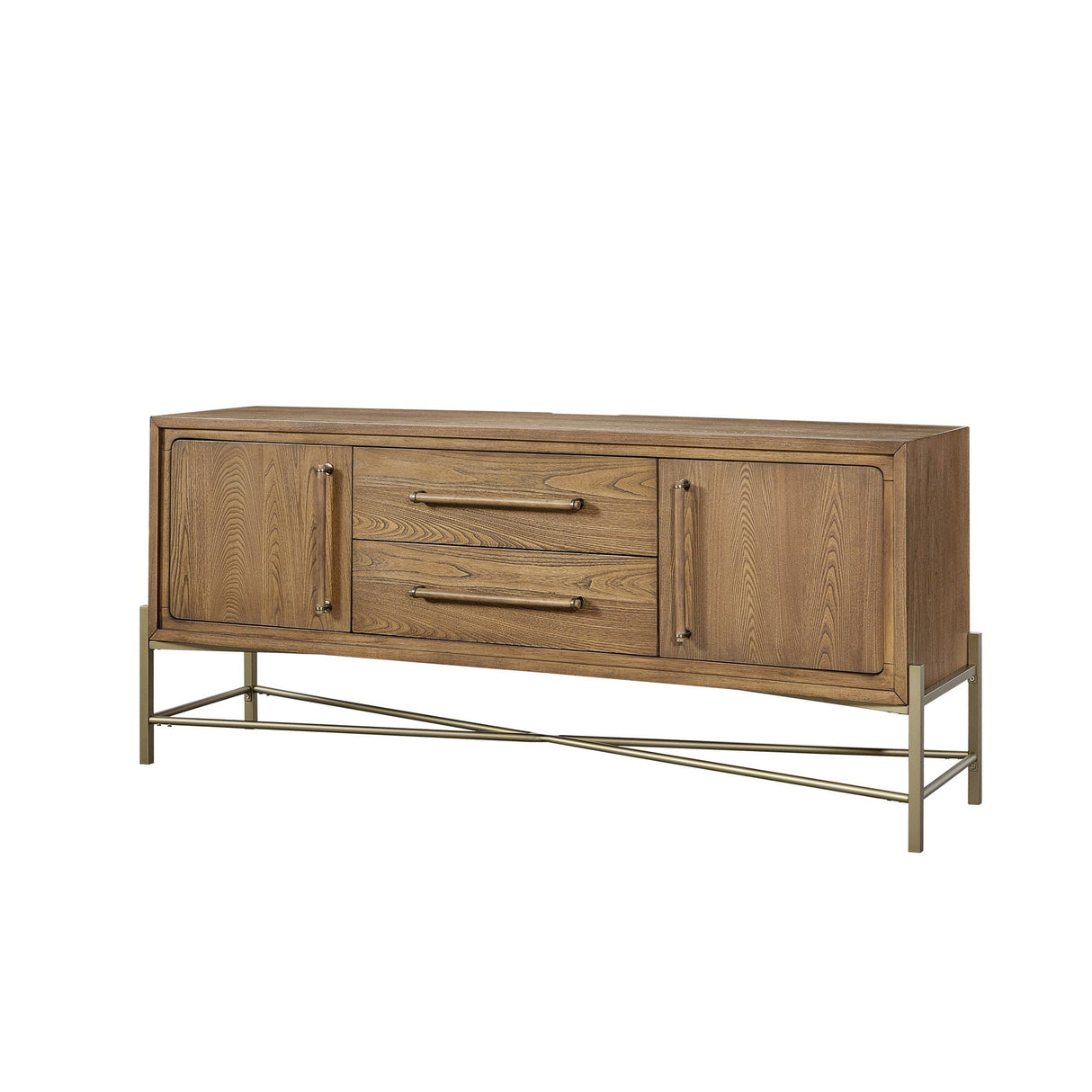 Sideboard with USB Charging Ports, 2 Drawers and 2 Doors