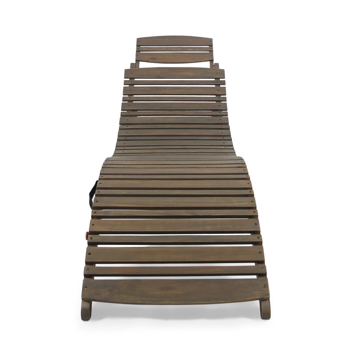 Lahaina foldable outdoor chaise lounge, grey