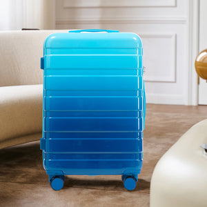 3-Piece PC Spinner Wheel Luggage Set with Gradient Color