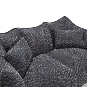 Comfortable Dual Beanbag Chair With High Resilience Foam Core For 2 People