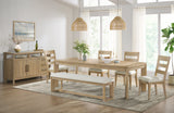 Bandolax Rectangular Dining Table with Solid Wood Frame