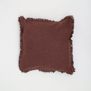 The Handwoven Fringe Cotton-Linen Pillow