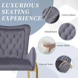 Fabric Counter Height Bar Stools (Set of 2)