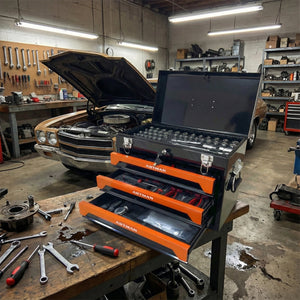 20" Portable 3-Drawer Steel Toolbox
