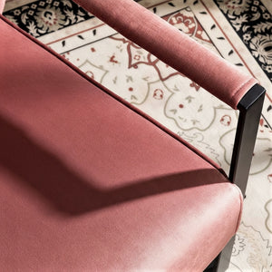 Classic Mid Century Modern Accent Chair with Square Metal Frame - Multiple Colors