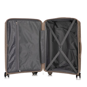 Gigatech 3-Piece PP Spinner Wheel Luggage Set (Champagne)