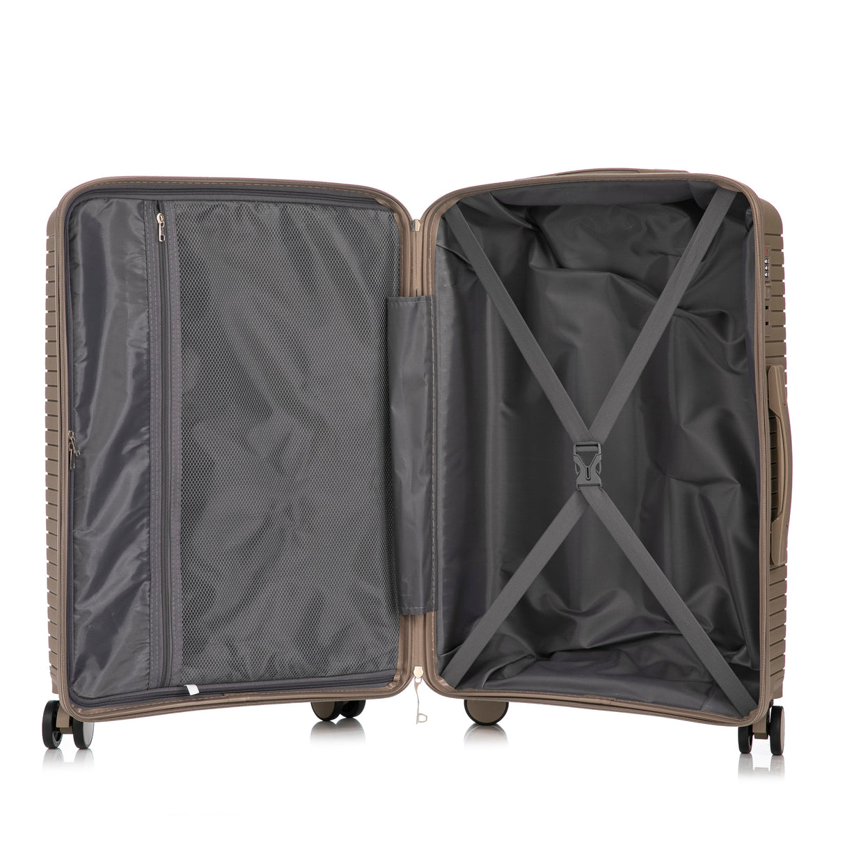 20'/24'/28' 3-Piece PP Spinner Wheel Luggage Set (Champagne)