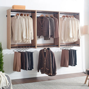 Devi - Wall Mounted Wood Closet System