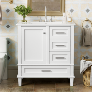 30" Modern Bathroom Vanity with Sink Combo Set