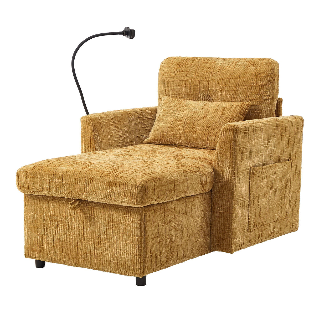 Multifunctional Recliner Sofa with Storage and Phone Bracket