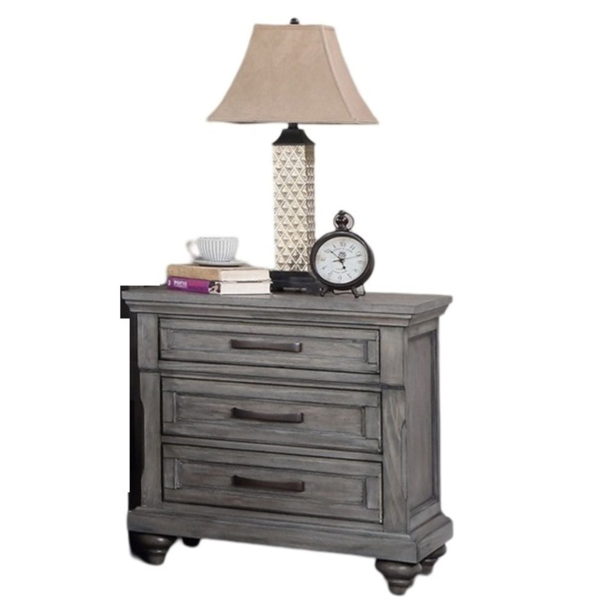 3 Piece Bedroom Set, Bed With 2 Nightstands