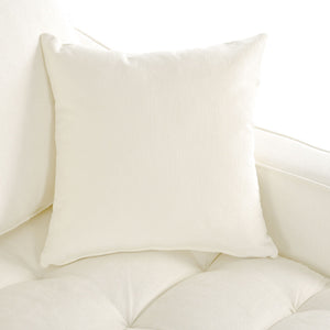 Modern Chaise Lounge Upholstered Sofa Couch With Tufted Seat And Detachable Pillows For Living Room