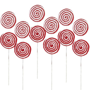19x7" Iced Lollipop Spray - Set of 6