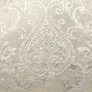 Desiderius - Bench - Beige Fabric, Antique Gold & Hand Paint Brown