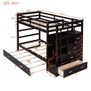 Bunk Bed With Trundle And Staircase