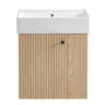 Modern Floating Bathroom Vanity With Ceramic Basin Perfect For Small Bathrooms