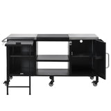 K&K 72.4' Large Grill Table for Big Green Egg